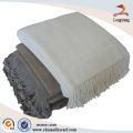 Manta de bambú de 100% de tiro de fibra, manta de sofá, manta de bambú